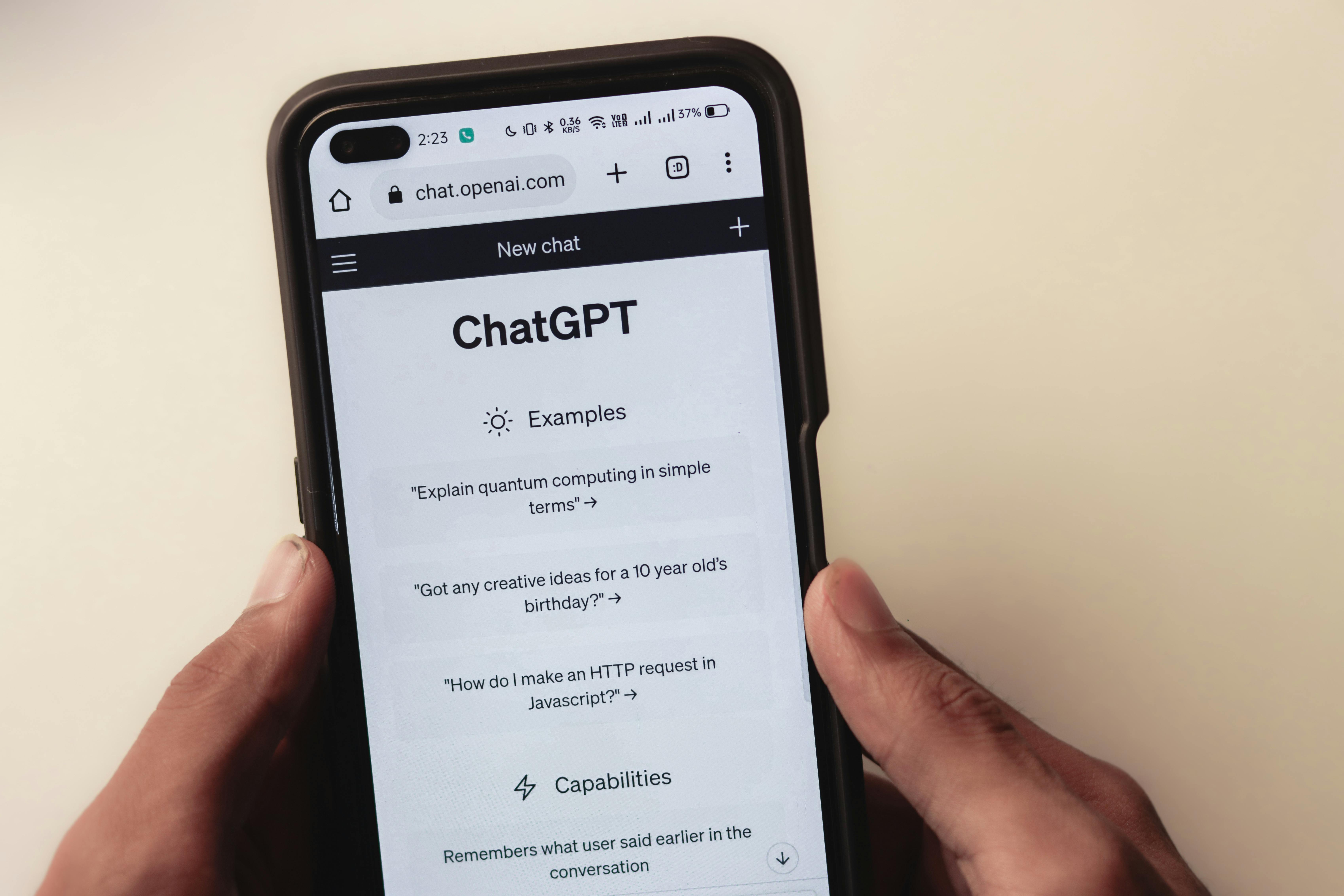 ChatGPT smartphone