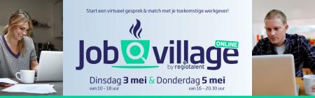 Online jobbeurs Jobvillage 3 en 5 mei 2022