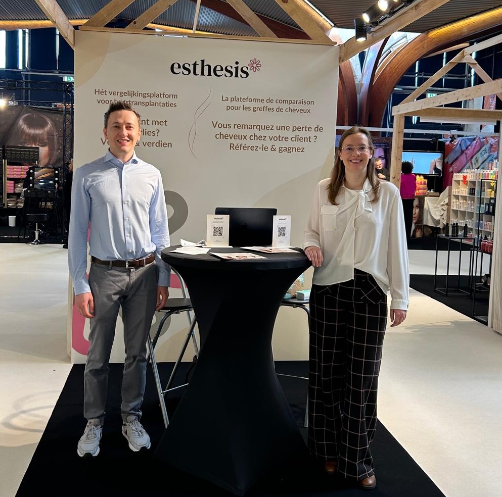 Esthesis op de beurs The Hair Project in maar tin Kortrijk Xpo